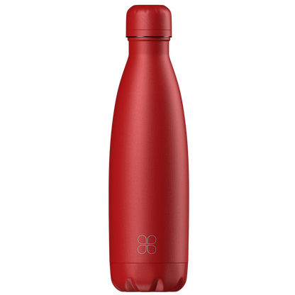 Candy red stainless steel water bottle