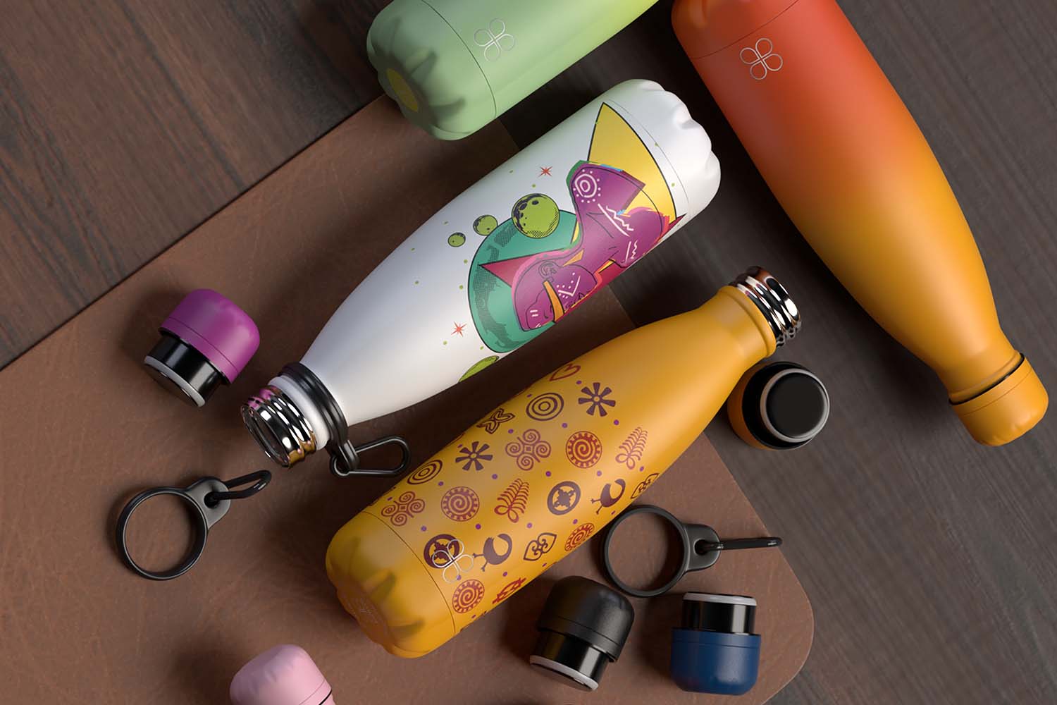 Collection of 500ml vacuum water bottle
